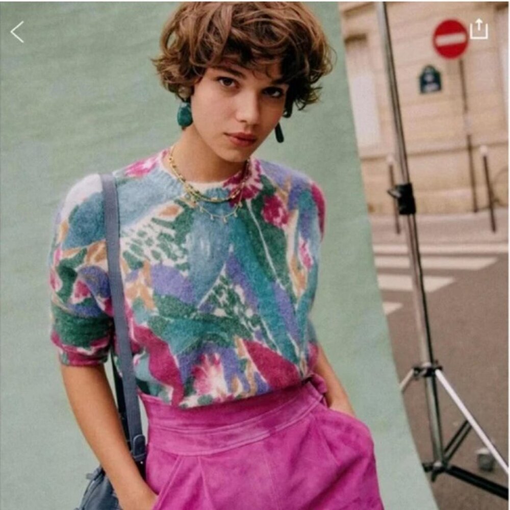 Sézane Ines Sweater/Jumper in Multico size S